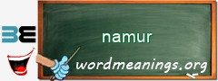 WordMeaning blackboard for namur